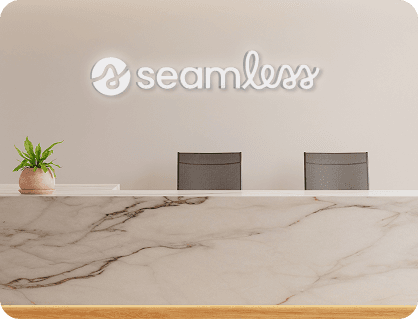 Modern medical office reception area