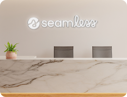 Modern medical office reception area