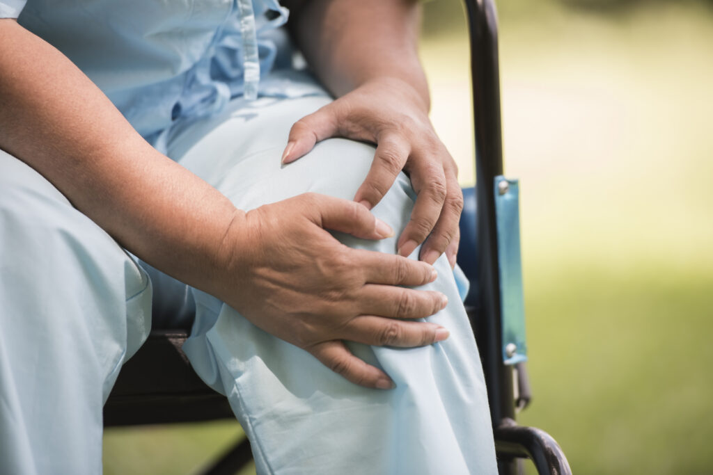 The current image has no alternative text. The file name is: elderly-woman-sitting-wheelchairs-with-knee-pain-scaled.jpg